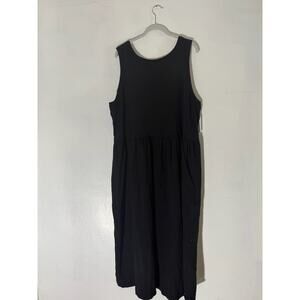 NWT Sonoma Women’s Sleeveless Black Midi Dress 3X Cotton Blend Casual